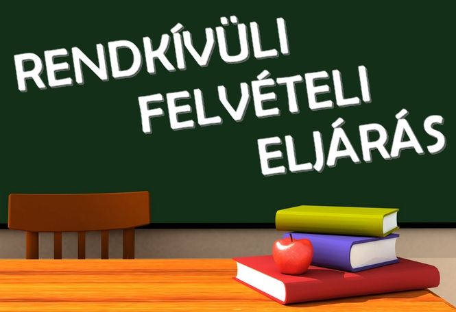 Rendkívüli felvételi eljárás 2. kör